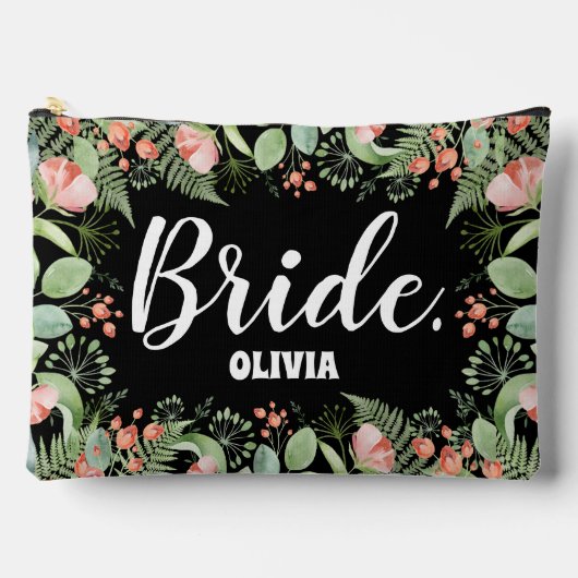Gepersonaliseerde Floral Bride Etui (Voorkant)