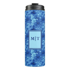 Gepersonaliseerde Floral Decorative Tumbler Thermosbeker