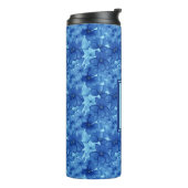 Gepersonaliseerde Floral Decorative Tumbler Thermosbeker (Gedraaid links)