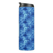 Gepersonaliseerde Floral Decorative Tumbler Thermosbeker (Geroteerd rechts)