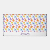 Gepersonaliseerde Floral Desk Mat (Voorkant)