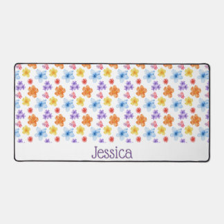 Gepersonaliseerde Floral Desk Mat