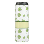 Gepersonaliseerde floral drink tumbler thermosbeker (Achterkant)