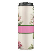 Gepersonaliseerde floral drink tumbler thermosbeker (Achterkant)