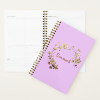 Gepersonaliseerde Floral Elegance Planner