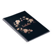 Gepersonaliseerde Floral Elegance Spiral Notitiebo Notitieboek (Rechterzijde)