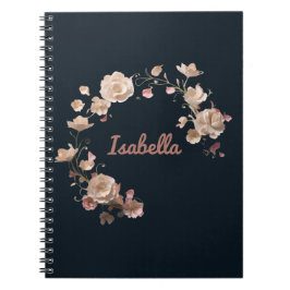 Gepersonaliseerde Floral Elegance Spiral Notitiebo Notitieboek