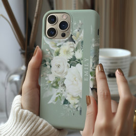 Gepersonaliseerde Floral Hoesje-Mate iPhone 15 Pro Max Hoesje