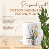 Gepersonaliseerde Floral Keramische Mok