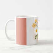 Gepersonaliseerde Floral Moeder Moederdag Koffiemok (Links)
