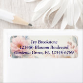 Gepersonaliseerde Floral Retour Adreslabels Etiket (Insitu)