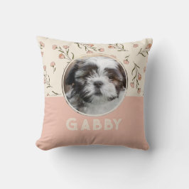 Gepersonaliseerde Floral Shabby Chic Foto Kussen