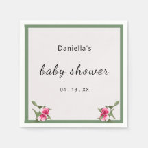 Gepersonaliseerde Floral Spray Baby shower