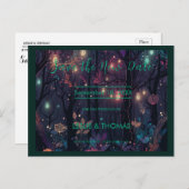 Gepersonaliseerde Floral Spray Fantasy Art Briefkaart (Voorkant / Achterkant)