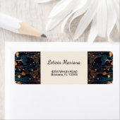 Gepersonaliseerde Floral Spray Fantasy Art Etiket (Insitu)
