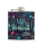 Gepersonaliseerde Floral Spray Fantasy Art Flask Heupfles (Voorkant)