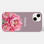 Gepersonaliseerde Floral telefoonhoes, aangepaste  Case-Mate iPhone Case (Achterkant (horizontaal))