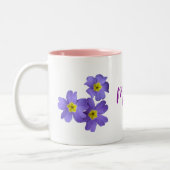Gepersonaliseerde Floral Two-Tone Mok (Links)