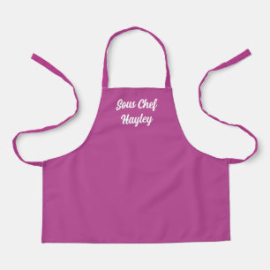 Gepersonaliseerde Floral Violet Schort