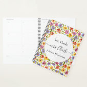 Gepersonaliseerde florale leraar les planner (Display)