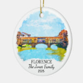 Gepersonaliseerde Florence Ornament, Italië Gift Keramisch Ornament (Links)