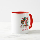 Gepersonaliseerde flossen door de sneeuw mok (Voorkant rechts)