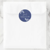 Gepersonaliseerde Flourish Envelope Seal Sticker (Tas)