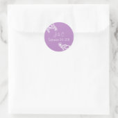 Gepersonaliseerde Flourish Envelope Seal Sticker (Tas)