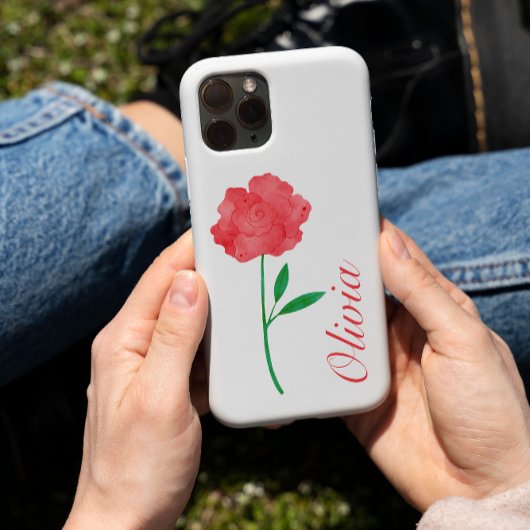 Gepersonaliseerde Flower Hoesje iPhone