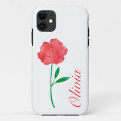 Gepersonaliseerde Flower Hoesje iPhone (Achterkant)
