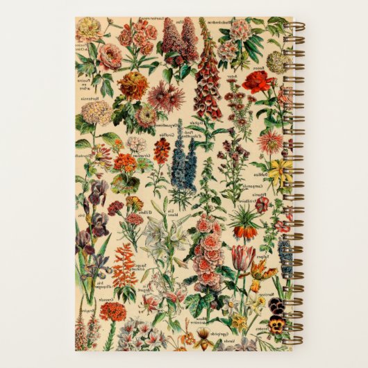 Gepersonaliseerde  Flowers Dot Grid Journal Notitieboek (Achterkant)