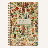 Gepersonaliseerde  Flowers Dot Grid Journal Notitieboek (Voorkant)