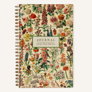 Gepersonaliseerde Flowers Dot Grid Journal Notitieboek