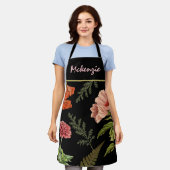 Gepersonaliseerde  Flowers Schort (Gedragen)