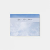 Gepersonaliseerde Fluffy Clouds en Blue Sky Post-it® Notes (Voorkant)