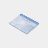 Gepersonaliseerde Fluffy Clouds en Blue Sky Post-it® Notes (Schuin)