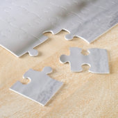 Gepersonaliseerde fluffy White Maine Coon Cat Legpuzzel (Zijkant)