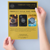 Gepersonaliseerde flyer voor productpromotie (Hand)