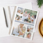Gepersonaliseerde Fog Grey Fotocollage Planner