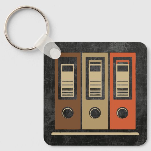 Gepersonaliseerde Folder Locker Label - Kantoor Or Sleutelhanger (Voorkant)