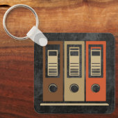 Gepersonaliseerde Folder Locker Label - Kantoor Or Sleutelhanger (Voorkant)