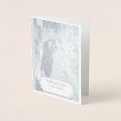 Gepersonaliseerde Folie bruiloft Kaart (Voorkant)