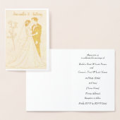 Gepersonaliseerde Folie bruiloft Kaart (Display)