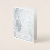 Gepersonaliseerde Folie bruiloft Kaart (Voorkant)