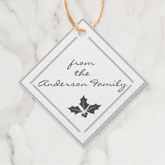 Gepersonaliseerde Folie kerstrecorder Label set (Achterkant)