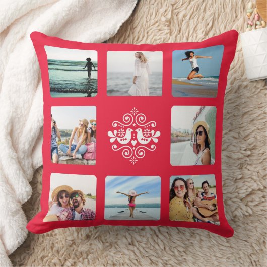 Gepersonaliseerde Folk Pattern Sierkussen (Deken)