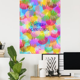 GEPERSONALISEERDE FONKELENDE GEKLEURDE PRETTIG KER POSTER