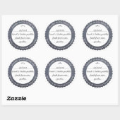 Gepersonaliseerde Food Gift Label Circle Chalkboar (Vel)