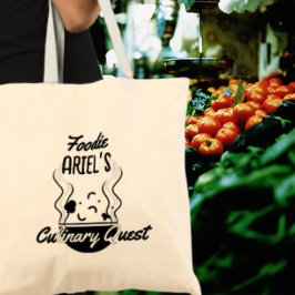 Gepersonaliseerde Foodie Culinaire Quest Chef Cook Tote Bag