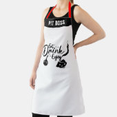 Gepersonaliseerde Foodie Schorten, Cool Eat Drink  Schort (Insitu)